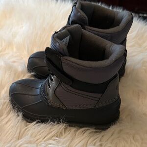 Sperry Black and Gray Kids Boots